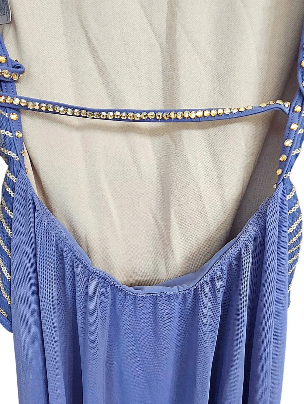 Weissman Elite Competition Solo Costume Radiant Sequin Mesh Dress Lyrical LC